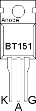  BT151 pinout 