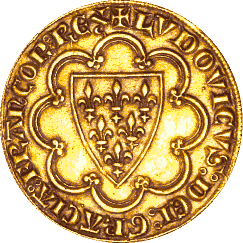 Ecu d'or 
 Louis IX, 1266 