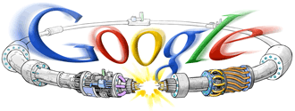 LHC-inspired Google Logo 
 (Used by Google on 2008-09-10) 