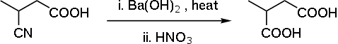  Barium hydroxide-catalyzed methylsuccinic acid preparation 