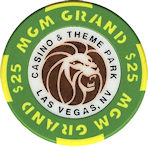 Green $25 casino chip (MGM Grand)