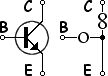  NPN transistor in 
 nullator-norator terms 