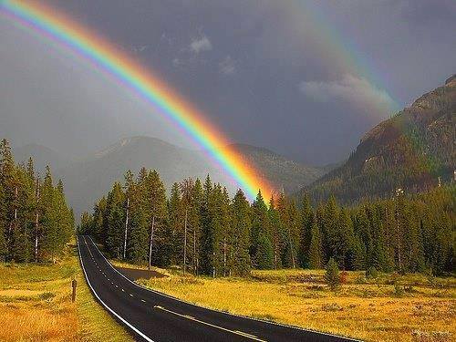  Double Rainbow in Yellowstone 