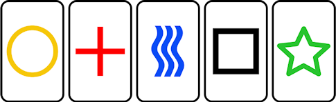  Colored Zener Cards 