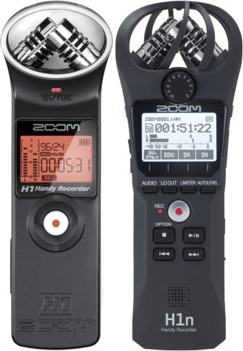  Zoom H1n and Zoom H1, side-by-side 