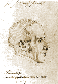  Joseph von Fraunhofer (1787-1826) 
 Drawing by Carl Christian Vogelstein,
 November 10, 1825