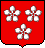  Gules, three cinquefoil Argent 
- for HAMILTON 